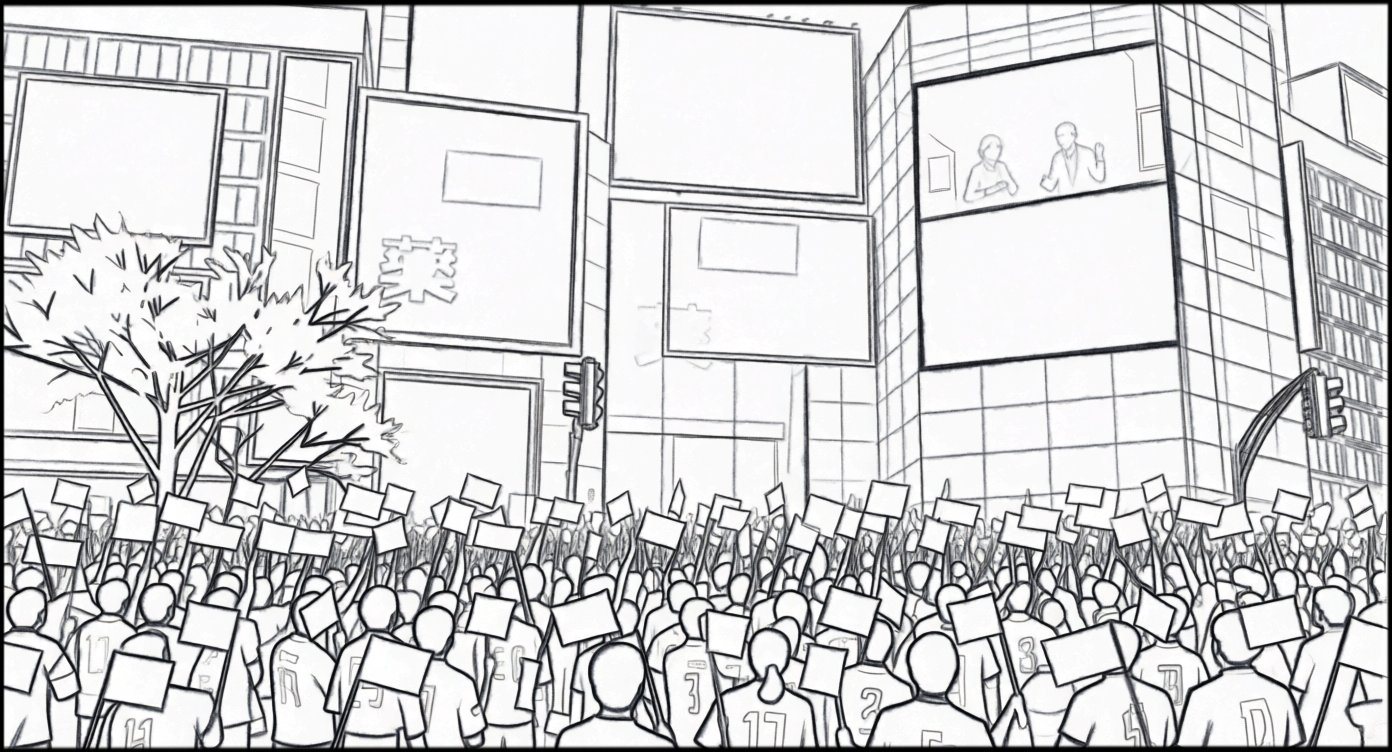 Storyboards - storyboard frame 3 by Dakota Warren